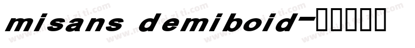misans demiboid字体转换